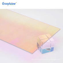 Iridescent rainbow acrylic color mirror acrylic marble sheets samples